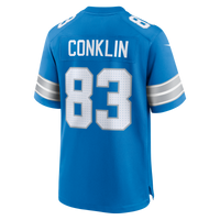Detroit Lions Tyler Conklin Nike Blue Team Game Jersey