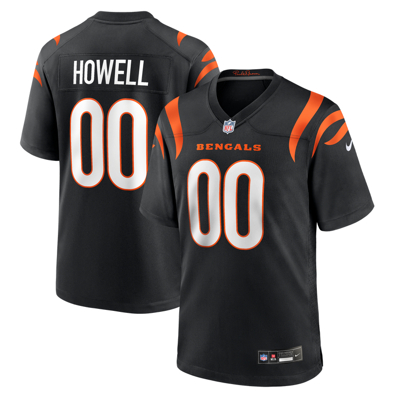 Cincinnati Bengals Cashius Howell Nike Black Team Game Jersey