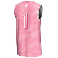 #1 Washington State Cougars GameDay Greats Lightweight Basketball Fashion Jersey - Pink