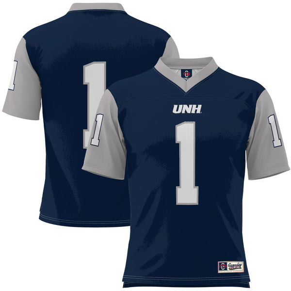#1 New Hampshire Wildcats GameDay Greats Football Jersey - Navy