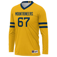 #1 West Virginia Mountaineers GameDay Greats Lightweight Volleyball Jersey - Gold