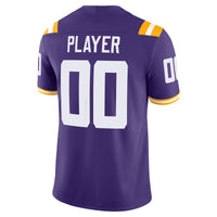 LSU Tigers Nike NIL Pick-A-Player Game Jersey - Purple