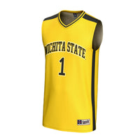 #1 Wichita State Shockers GameDay Greats Lightweight Basketball Fashion Jersey - Yellow