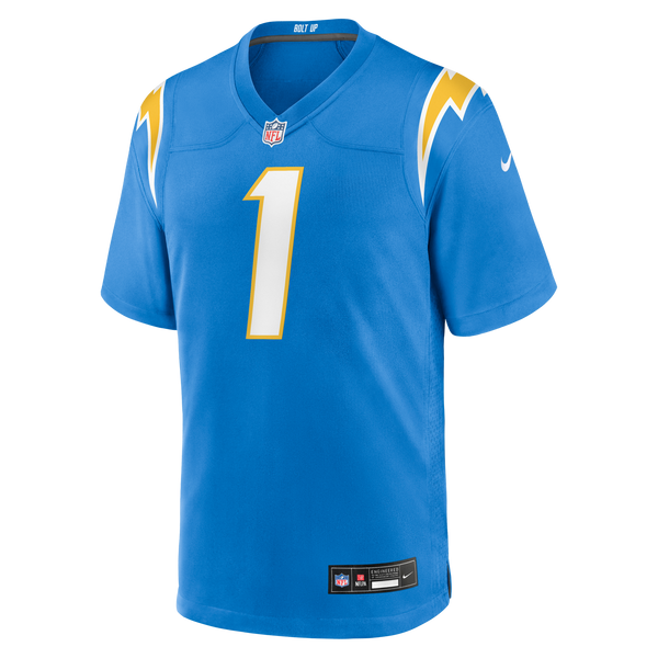 Los Angeles Chargers Number 1 Dad Nike Powder Blue Game Jersey