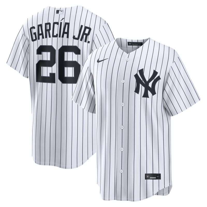 New York Yankees Luis García Jr. Nike White Home Replica Jersey