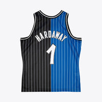 Orlando Magic Mitchell & Ness Anfernee Hardaway 1994 Split Swingman Jersey - Black/Blue