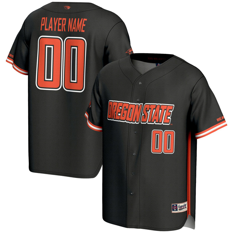 Oregon State Beavers GameDay Greats NIL Pick-A-Player Lightweight Baseball Jersey - Black