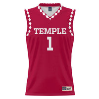 #1 Temple Owls GameDay Greats UnisexLightweight Basketball Fashion Jersey - Red