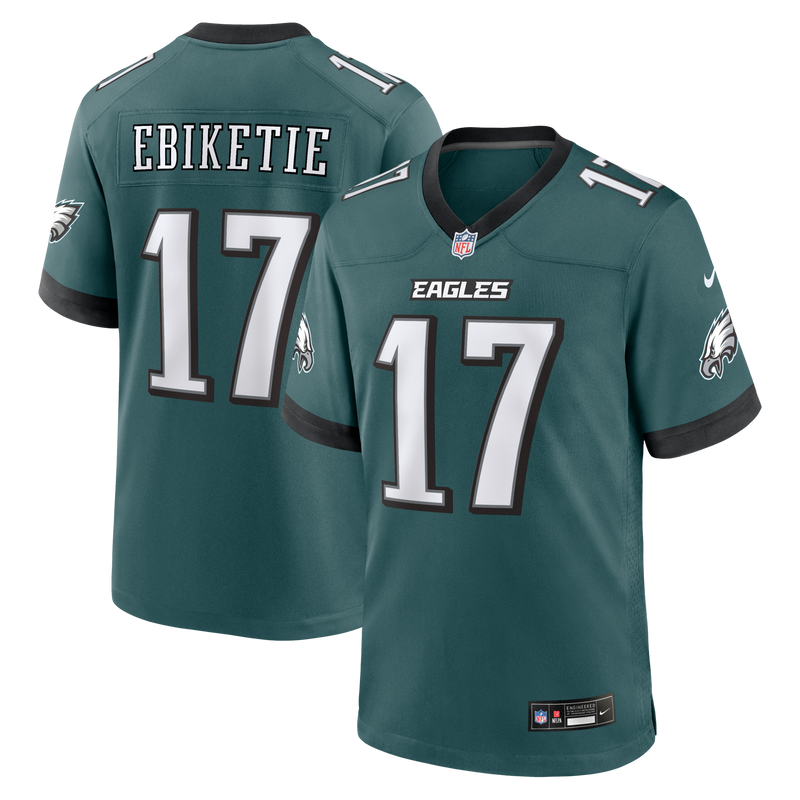 Philadelphia Eagles Arnold Ebiketie Nike Midnight Green Team Game Jersey