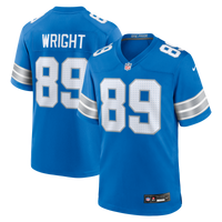 Detroit Lions Brock Wright Nike Blue Team Game Jersey