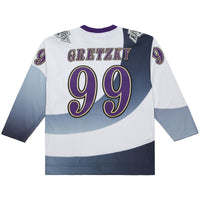 Los Angeles Kings Wayne Gretzky Mitchell & Ness White Big & Tall 1995-96 Blue Line 2.0 Jersey