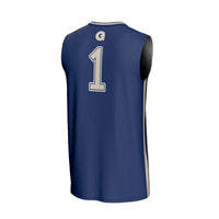 #1 Georgetown Hoyas GameDay Greats Lightweight Basketball Fashion Jersey - Navy