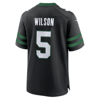 New York Jets Garrett Wilson Nike Legacy Black Alternate Game Jersey