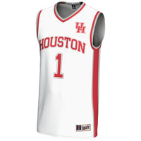 #1 Houston Cougars GameDay Greats Lightweight Basketball Jersey - White