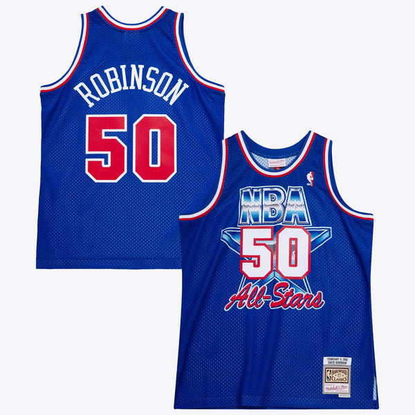 NBA Mitchell & Ness David Robinson 1992 All-Star West Authentic Jersey All-Star - Royal Blue