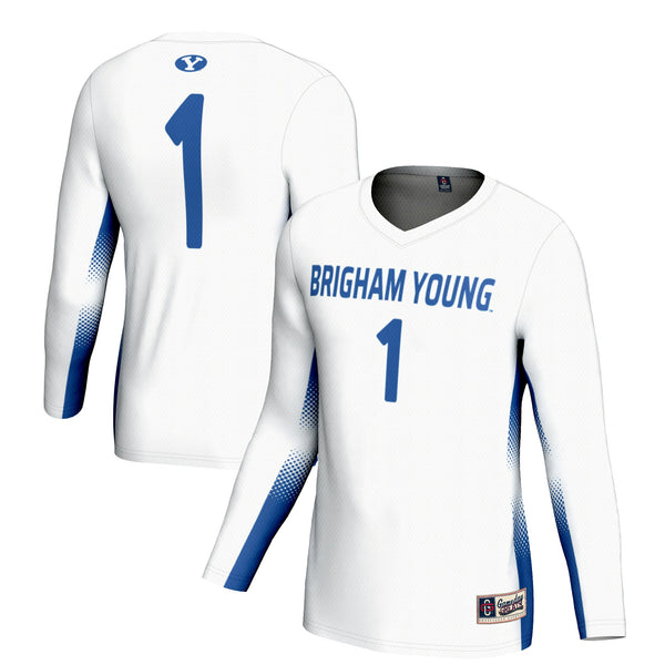 #1 BYU Cougars GameDay Greats Lightweight Volleyball Jersey - White