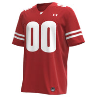 Wisconsin Badgers Under Armour Custom Replica Football Jersey - Red