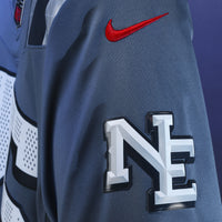 New England Patriots Hunter Henry Nike Storm Blue 2025 Rivalries Collection Stitched Limited Jersey