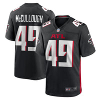 Atlanta Falcons Liam McCullough Nike Black Team Game Jersey
