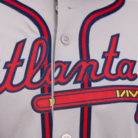 Atlanta Braves Ozzie Albies Nike Gray Road Limited Player Jersey