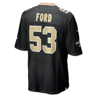 New Orleans Saints Jaylan Ford Nike Black Game Jersey