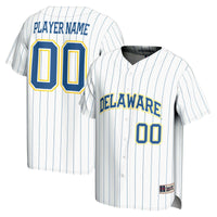 Delaware Fightin' Blue Hens GameDay Greats NIL Pick-A-Player Baseball Lightweight Jersey - White
