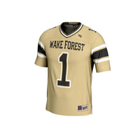 #1 Wake Forest Demon Deacons GameDay Greats Lightweight Football Fashion Jersey - Gold
