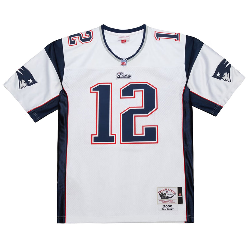 New England Patriots Tom Brady Mitchell & Ness White 2000 Big & Tall Legacy Replica Jersey
