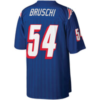 New England Patriots Tedy Bruschi Mitchell & Ness Royal Big & Tall 1996 Retired Player Replica Jersey