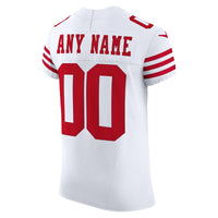 San Francisco 49ers Nike White Vapor F.U.S.E. Elite Custom Jersey