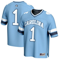 #1 North Carolina Tar Heels GameDay Greats Lightweight Collegiate Football Fashion Jersey - Carolina Blue