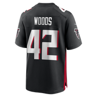 Atlanta Falcons Josh Woods Nike Black Team Game Jersey