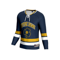 Notre Dame Fighting Irish GameDay Greats NIL Pick-A-Player Lightweight Hockey Jersey - Navy