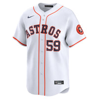 Houston Astros Framber Valdez Nike White Home Limited Player Jersey