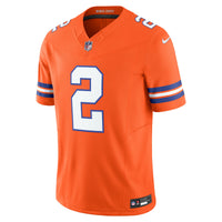 Denver Broncos Patrick Surtain II Nike Orange Alternate Mile High Collection 1977 Throwback Vapor F.U.S.E. Limited Jersey