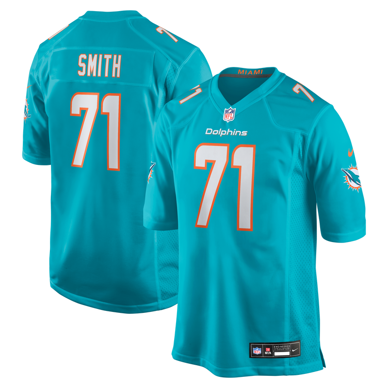 Miami Dolphins Kion Smith Nike Aqua Game Jersey