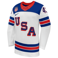 Quinn Hughes Nike White US Hockey 2026 Away Replica Jersey
