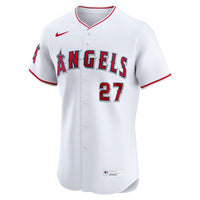 Los Angeles Angels Mike Trout Nike White Home Elite Player Jersey