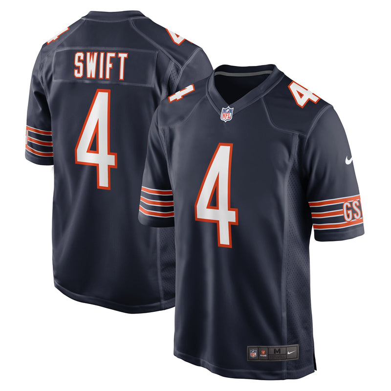 Chicago Bears D'Andre Swift Nike Navy Game Jersey