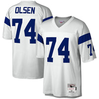 Los Angeles Rams Merlin Olsen Mitchell & Ness White Legacy Replica Jersey
