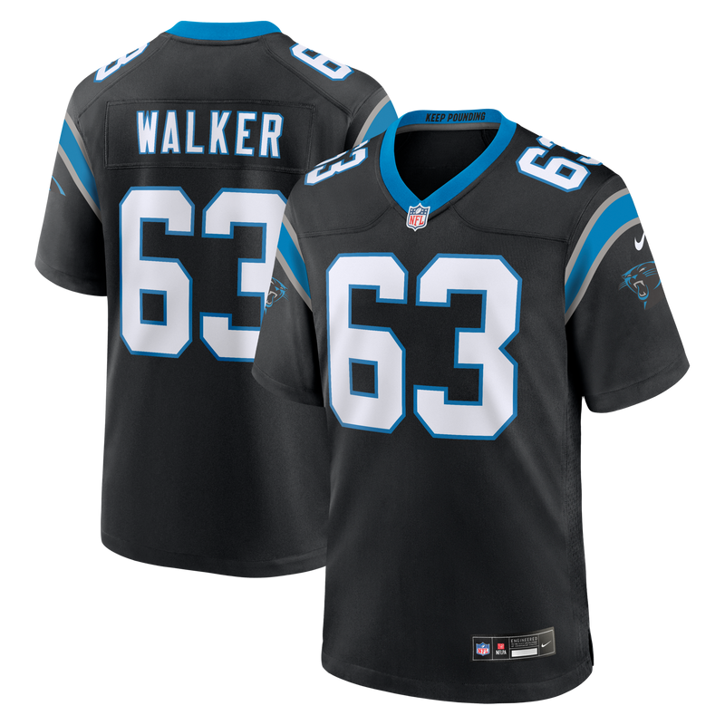 Carolina Panthers Rasheed Walker Nike Black Team Game Jersey