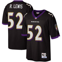 Baltimore Ravens Ray Lewis Mitchell & Ness Black Legacy Replica Jersey
