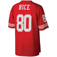 San Francisco 49ers Jerry Rice Mitchell & Ness Scarlet Big & Tall 1990 Retired Player Replica Jersey