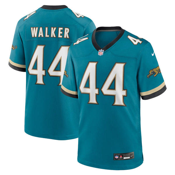Jacksonville Jaguars Travon Walker Nike Teal Prowler Throwback Player Game Jersey