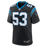 Carolina Panthers Claudin Cherelus Nike Black Team Game Jersey