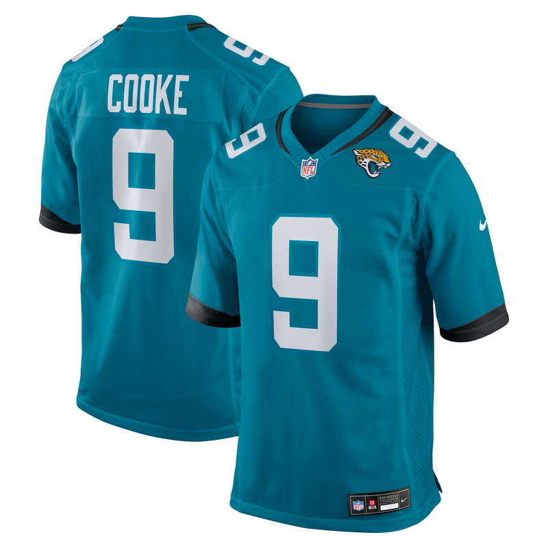 Jacksonville Jaguars Logan Cooke Nike Teal Game Jersey