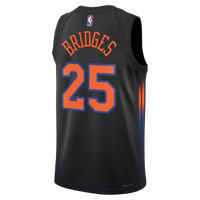 New York Knicks Jordan Brand Statement Edition Jersey - Black - Mikal Bridges -