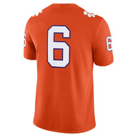 Tyler Brown Clemson Tigers Nike NIL Football Game Jersey - Orange