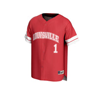 #1 Louisville Cardinals GameDay Greats Lightweight Collegiate Baseball Fashion Jersey - Red
