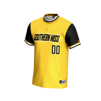 Southern Miss Golden Eagles GameDay Greats NIL Pick-A-Player Lightweight Softball Jersey - Gold